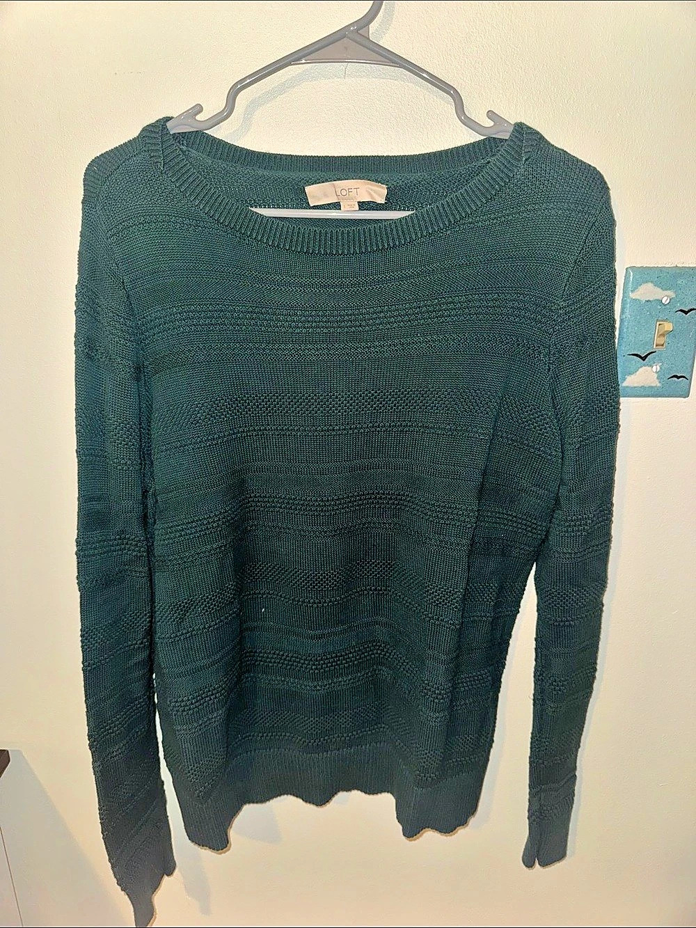 LOFT Green Knit Sweater